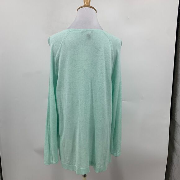 Eileen Fisher Long Sleeve Shirt Womens PL Petite Tencel Silk Blend Fine Knit Top - Picture 6 of 11